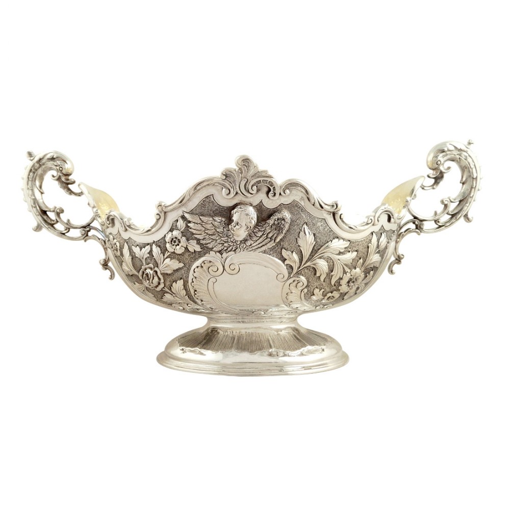 Stunning Antique Edwardian Sterling Silver Presentation Centrepiece Bowl 1901