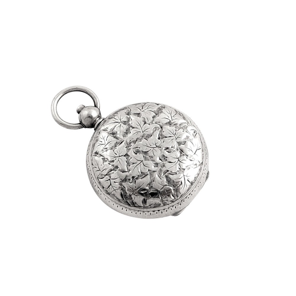 Antique Victorian Sterling Silver Sovereign Case 1886