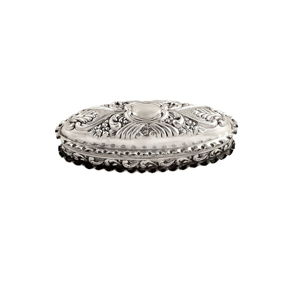 Antique Edwardian Sterling Silver Trinket Box 1903