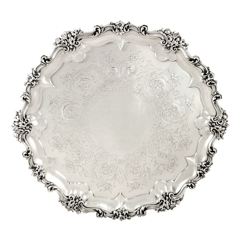 Huge Antique Victorian Sterling Silver 17 1/2