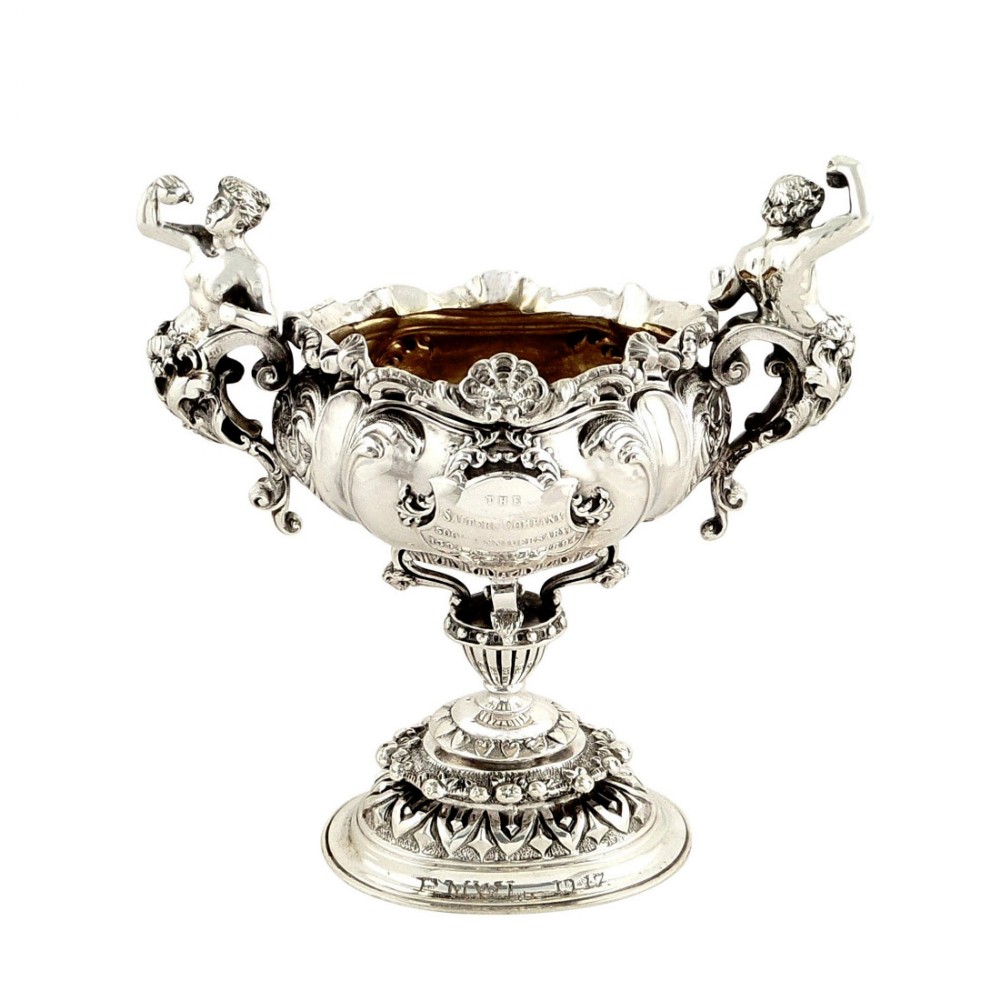 Rare Antique Victorian Sterling Silver Salt - 1893 - The Salters Company