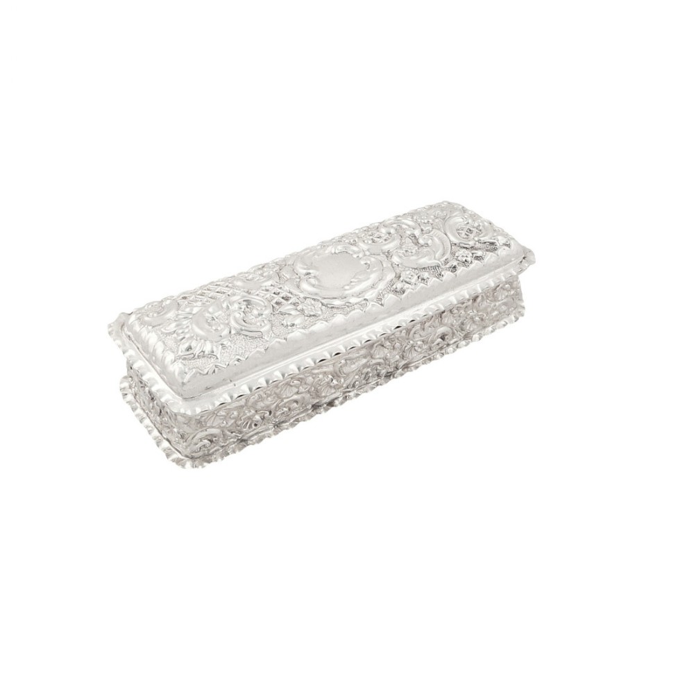 Antique Edwardian Sterling Silver Trinket Box 1903