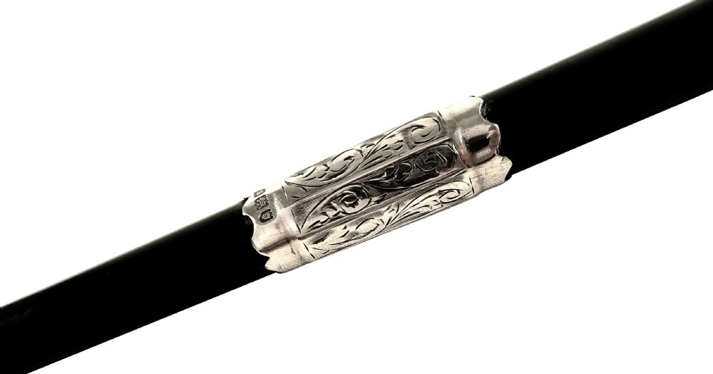 Antique Sterling Silver Mounted Conductors Baton in Presentation Case 1913 View V