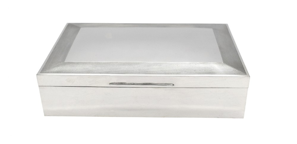 Vintage Sterling Silver Cigarette / Trinket Box  View II