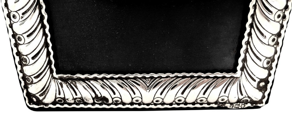 Antique Edwardian Sterling Silver Photo Frame 1902 View VI