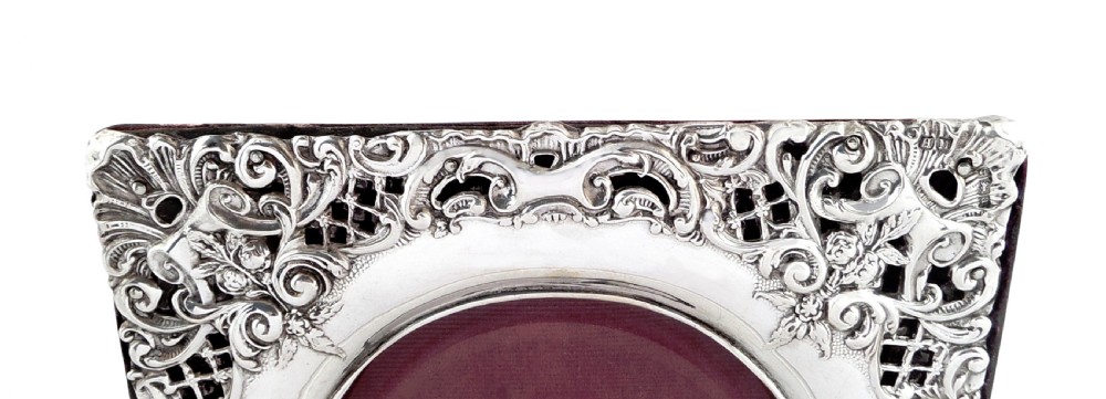 Antique Victorian Sterling Silver Photo Frame 1900 View III