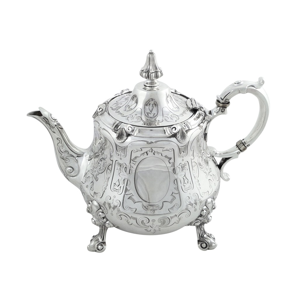 Antique Victorian Sterling Silver Teapot 1861