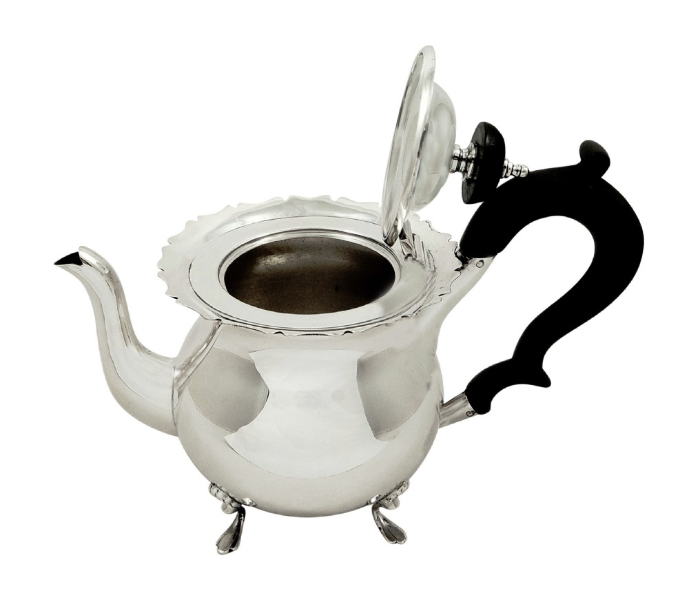 Antique Edwardian Sterling Silver Bachelor Teapot 1907 View VII
