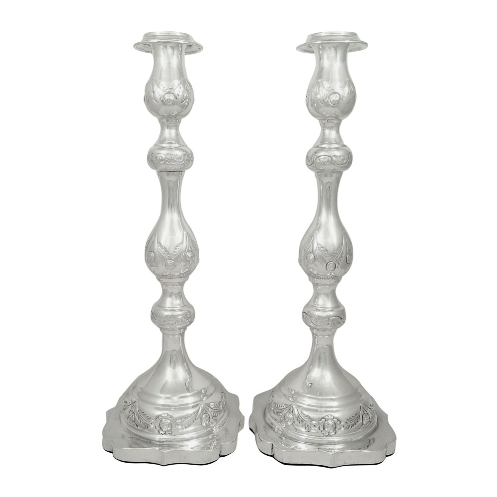 Pair of Antique Sterling Silver 13 1/2
