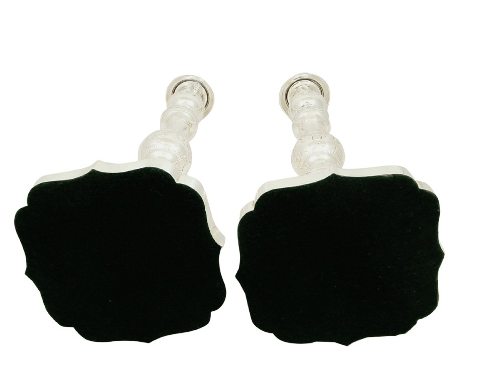 Pair of Antique Sterling Silver 13 1/2