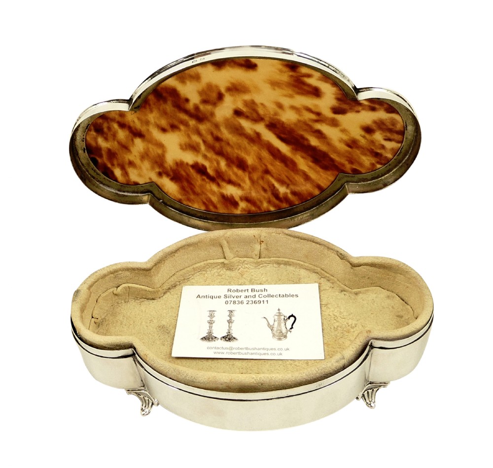 Antique Sterling Silver & Tortoiseshell 8