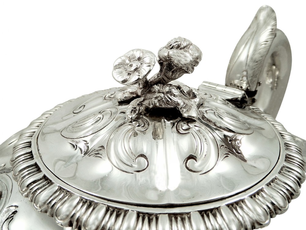 Antique George IV Sterling Silver Teapot 1823 View V