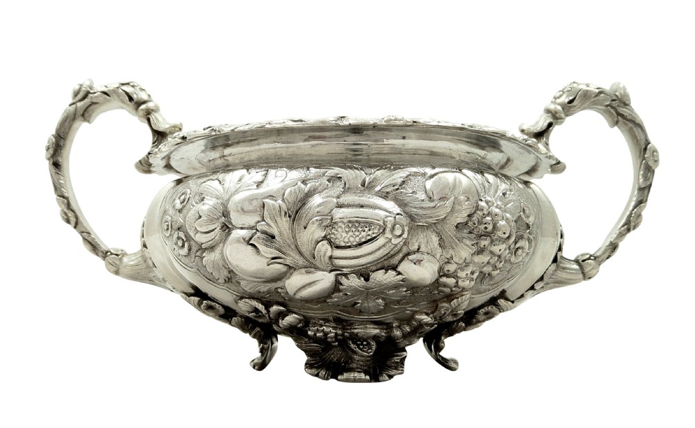 Antique George IV Sterling Silver Bowl 1829 View VIII