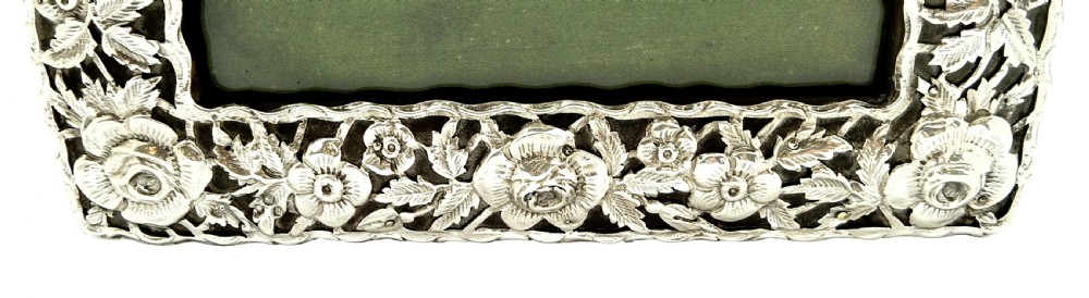 Antique Victorian Sterling Silver Photo Frame 1899 View VII