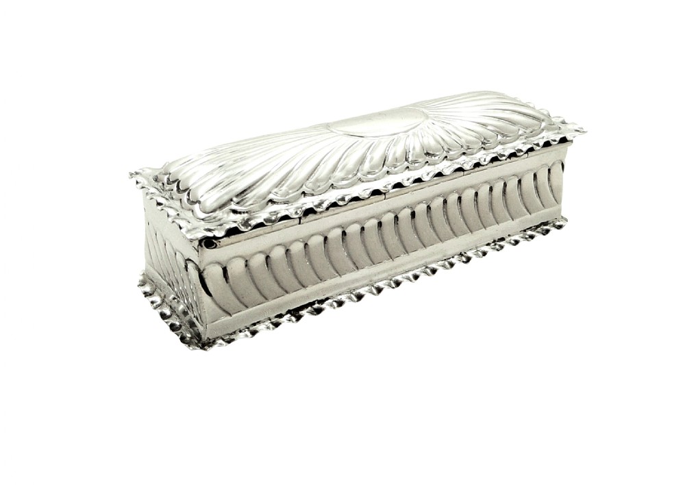 Antique Victorian Sterling Silver Trinket Box 1892 View VI