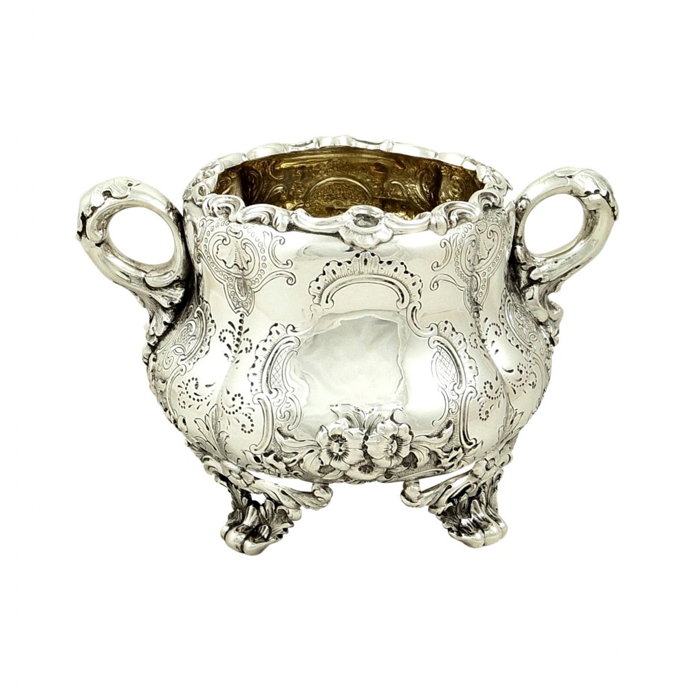 Antique Victorian Scottish Sterling Silver Bowl - Edinburgh 1846