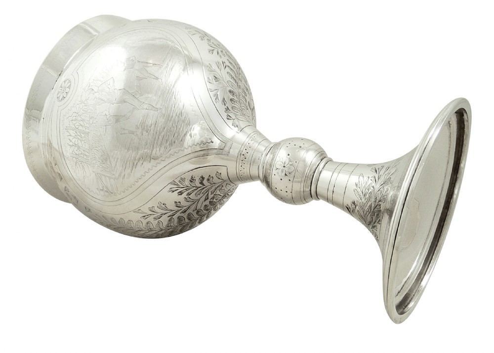 Antique Victorian Sterling Silver Trophy/Cup 1877 - Edinburgh Harriers. View X