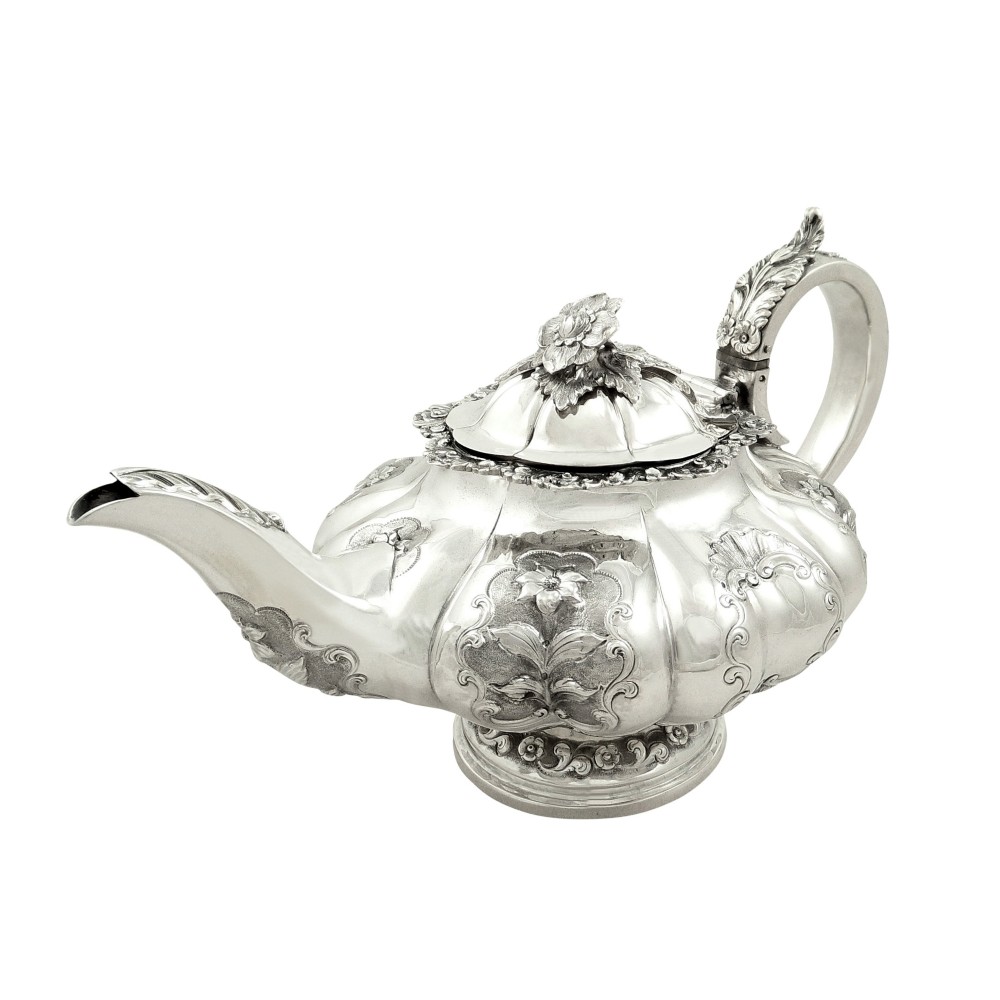 Antique William IV Sterling Silver Teapot 1834