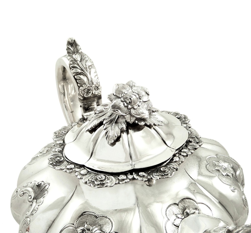 Antique William IV Sterling Silver Teapot 1834 View IX