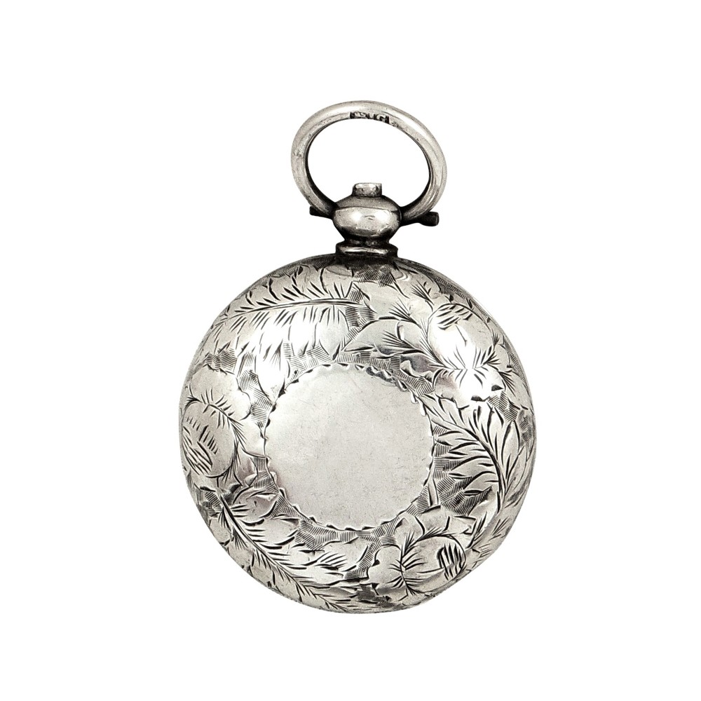 Antique Victorian Sterling Silver Sovereign Case 1890