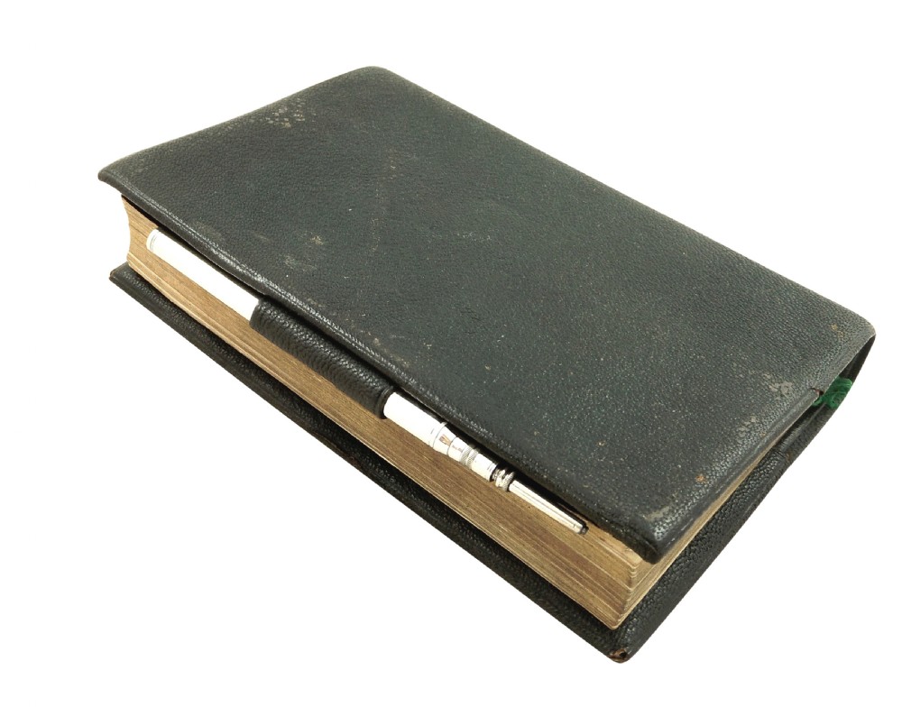 Antique Edwardian Sterling Silver Diary / Note Book 1901 View V