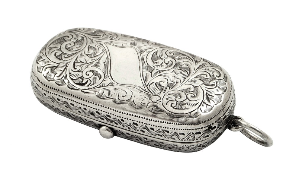 Antique Edwardian Sterling Silver Double Sovereign Case 1908 View VIII