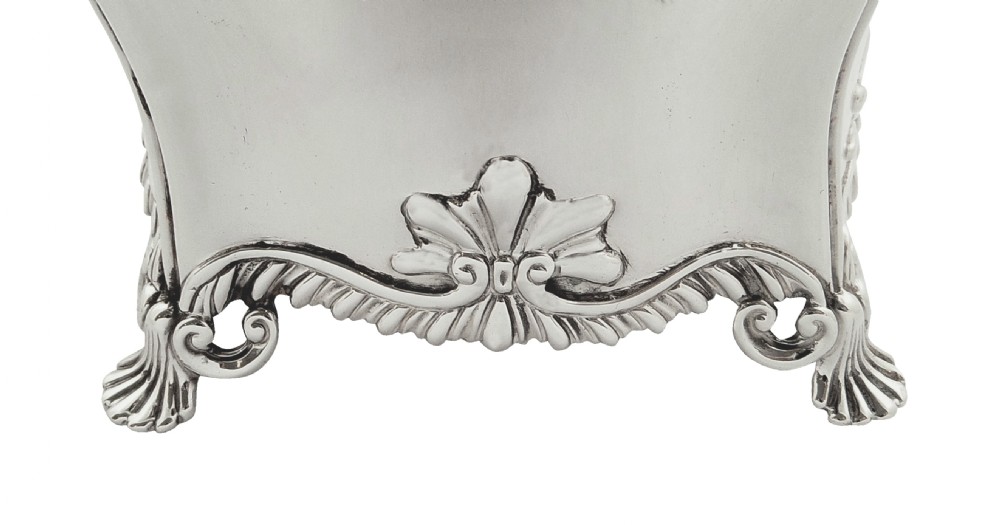 Pair of Antique Georgian Sterling Silver Caddies 1759 View III
