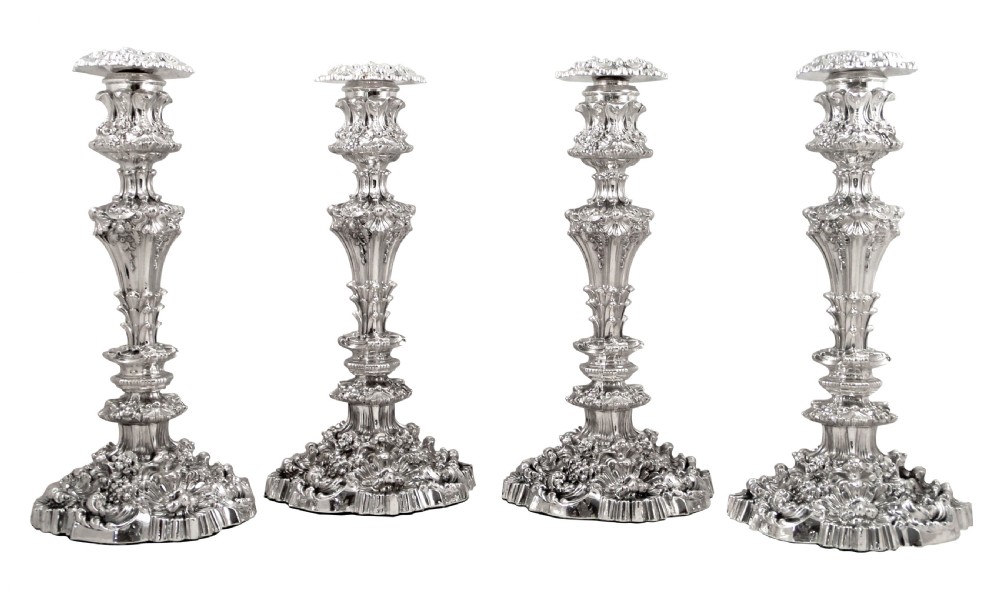 Set 4 Antique William IV Sterling Silver 13