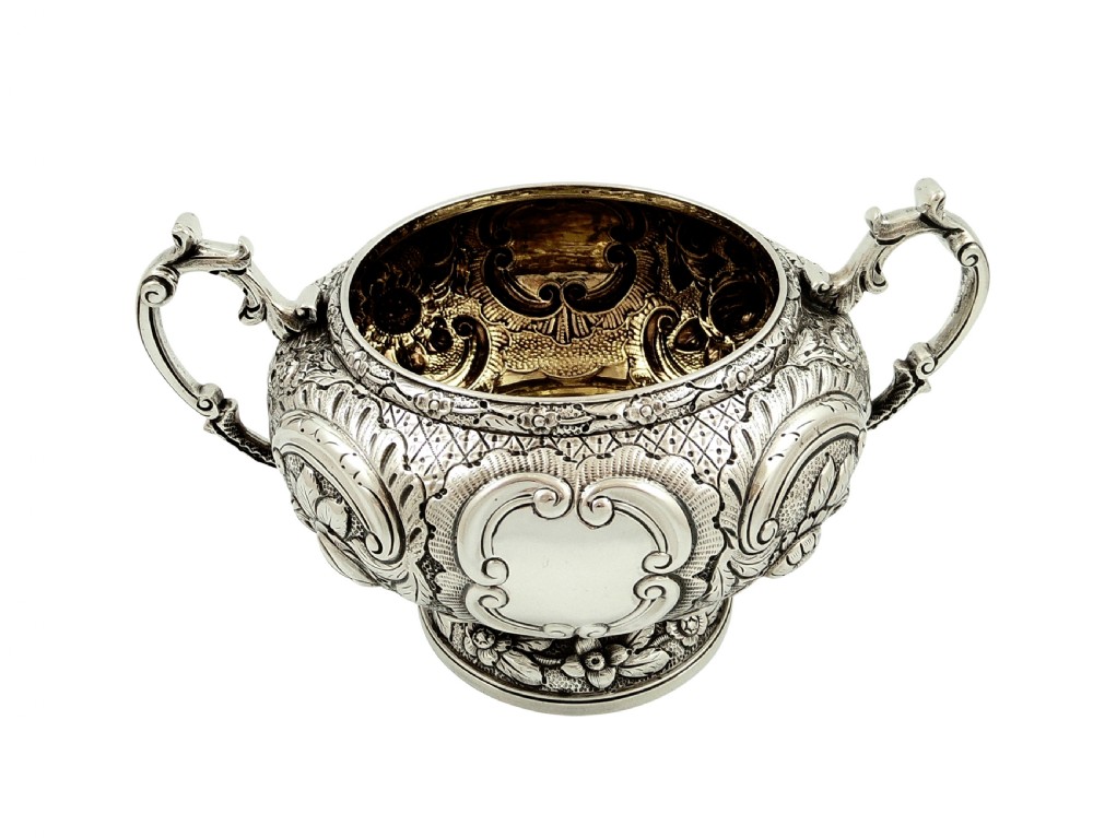 Antique Georgian Sterling Silver 2 Handle Bowl 1820 View II