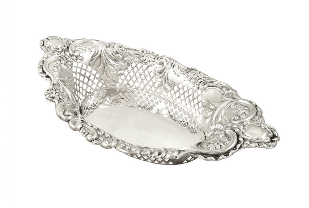 Antique Victorian Sterling Silver Dish 1898 View VII