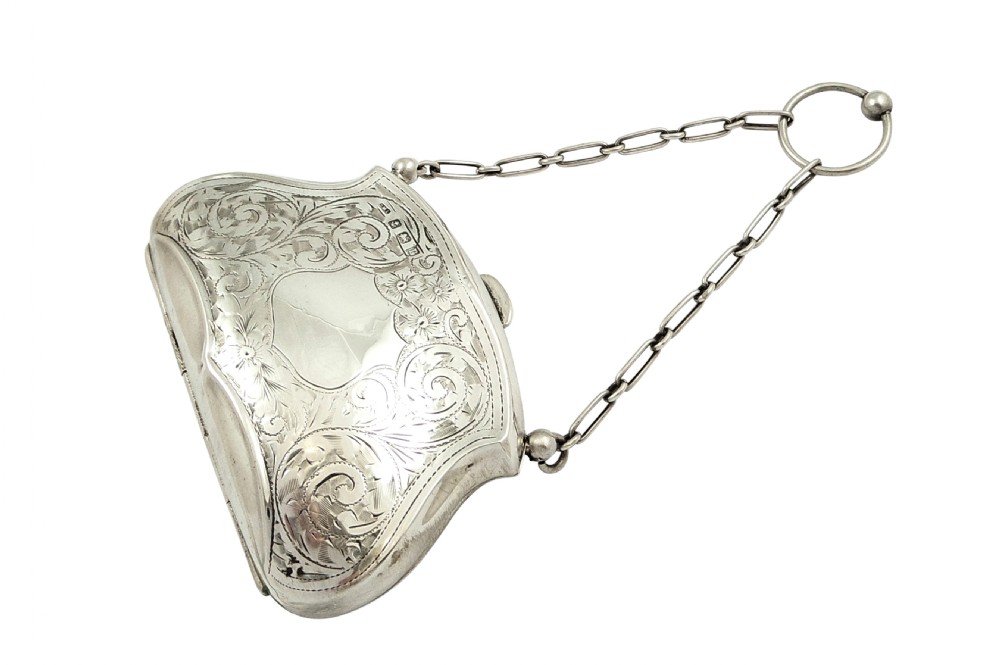 Antique Sterling Silver Purse 1916 View VII