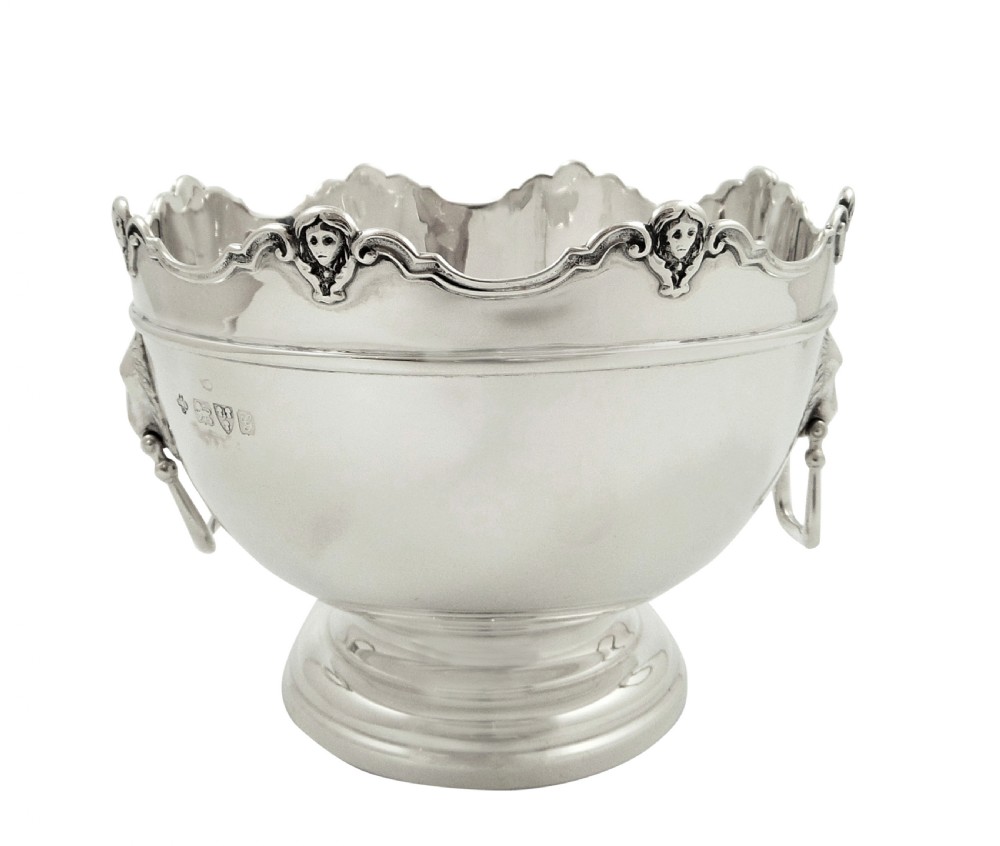 Antique Edwardian Sterling Silver Monteith Style 5