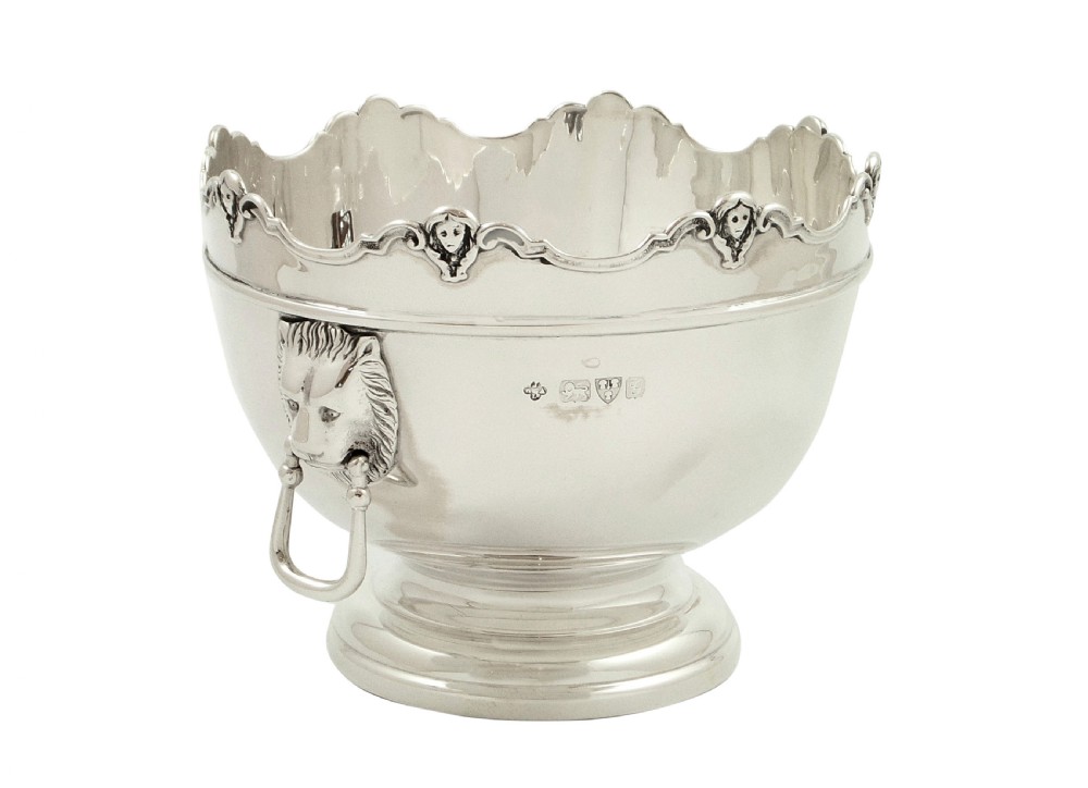 Antique Edwardian Sterling Silver Monteith Style 5