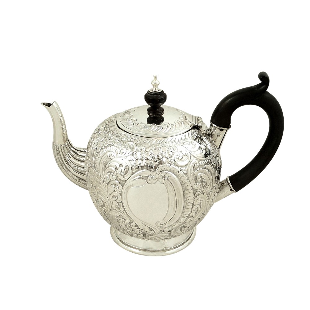 Antique Victorian Sterling Silver Teapot 1892