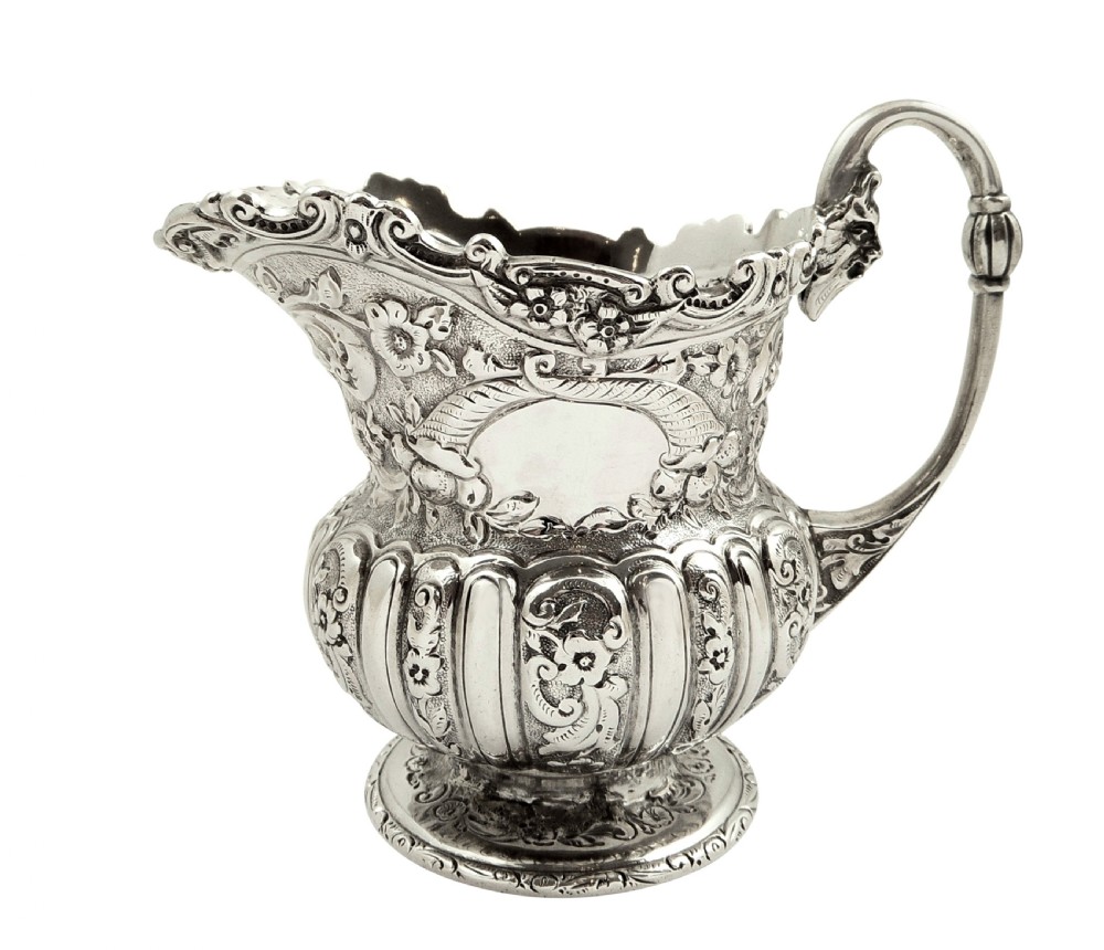 Antique Victorian Sterling Silver Jug/Creamer 1899 - Goldsmiths & Silversmiths View VIII