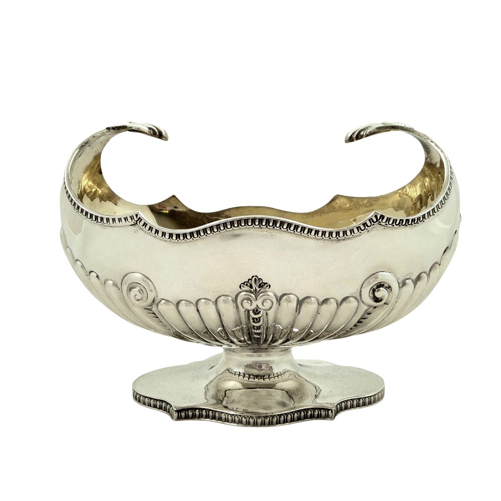 Unusual Antique Victorian Sterling Silver Bowl 1898