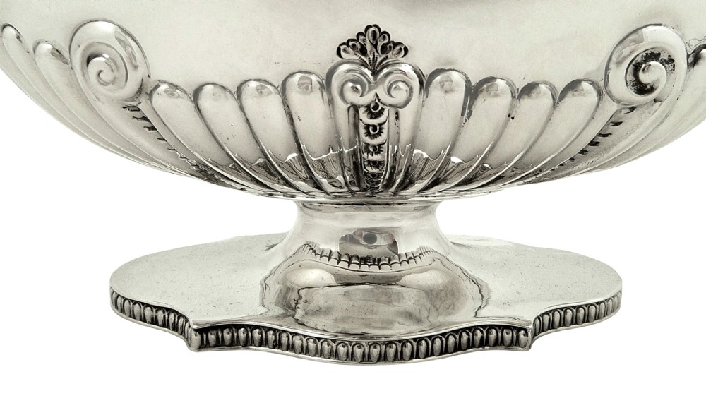 Unusual Antique Victorian Sterling Silver Bowl 1898 View V