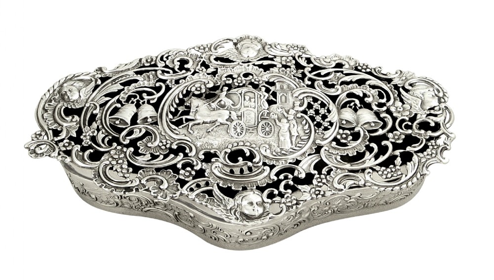 Large Antique Edwardian Sterling Silver 7 1/2
