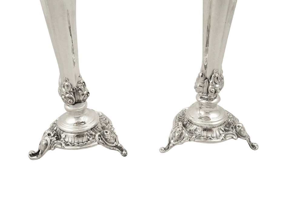 Pair of Antique Victorian Sterling Silver 7