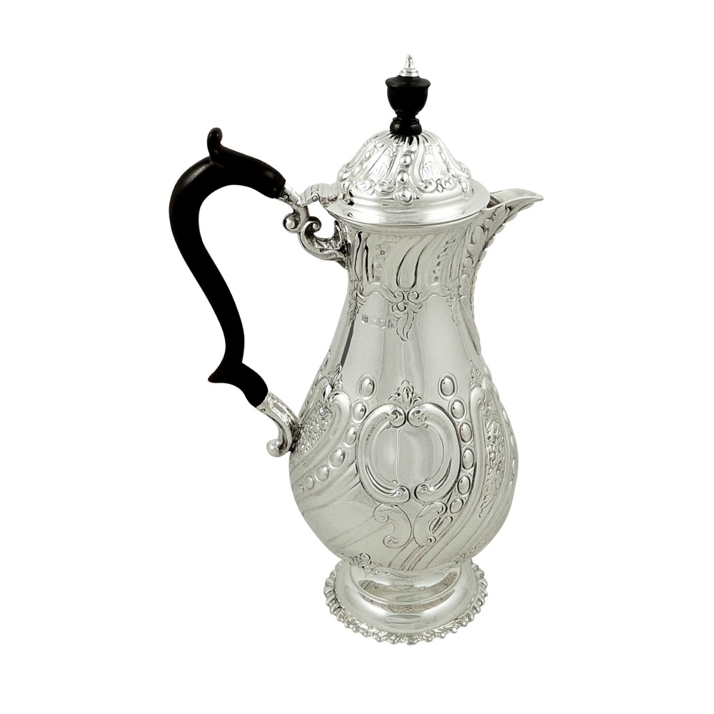 Antique Edwardian Sterling Silver Water Pot / Jug 1903