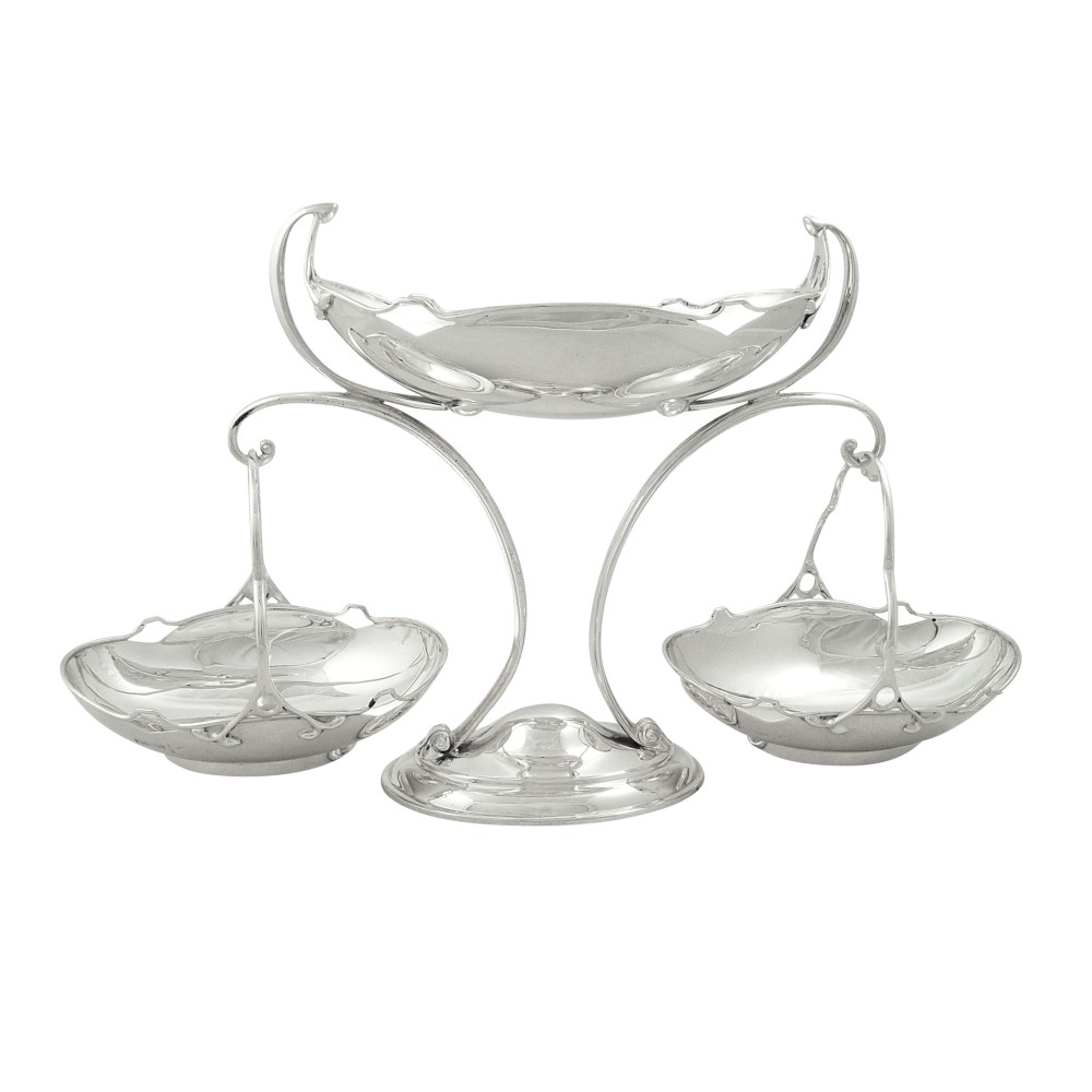 Antique Edwardian Sterling Silver Epergne 1910 - Walker & Hall