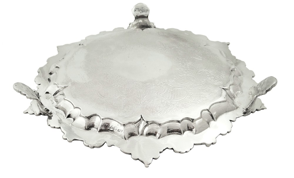 Heavy Antique William IV Sterling Silver Tray / Salver 1831 View V