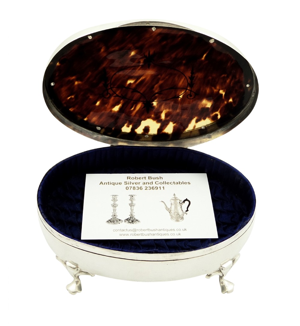 Antique Sterling Silver & Tortoiseshell 5