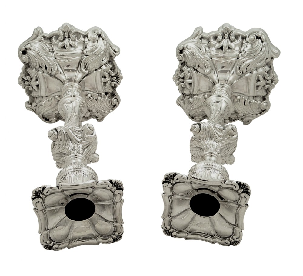 Pair of Antique Georgian Sterling Silver 11
