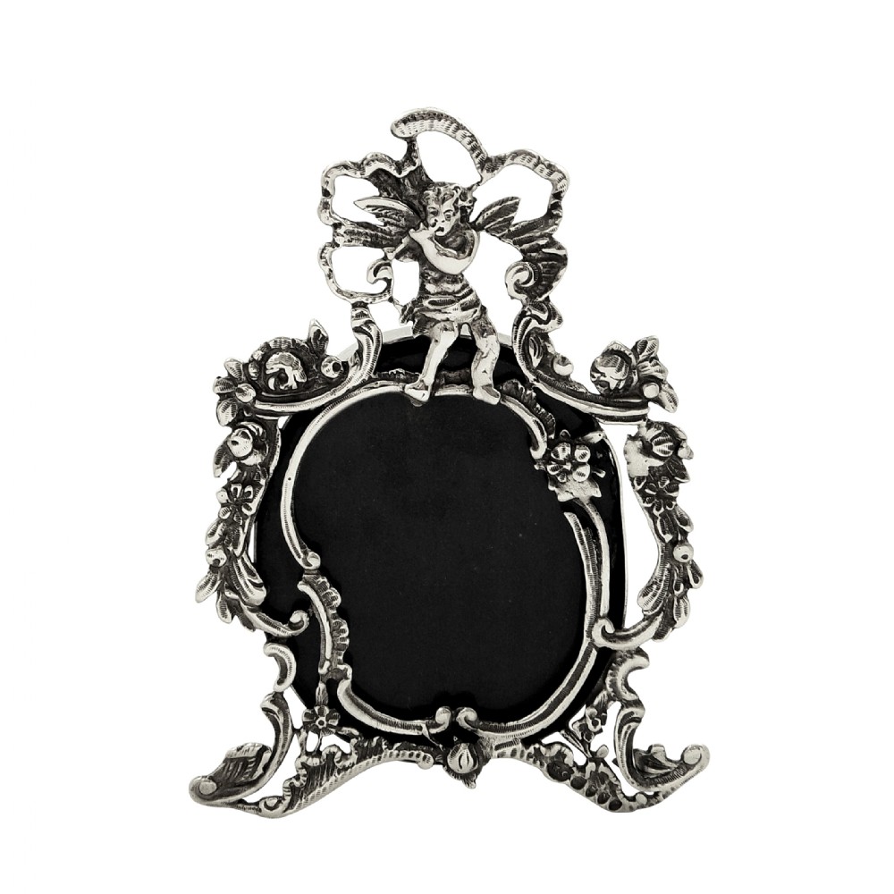 Antique Victorian Sterling Silver 'Fairy' Photo Frame 1888