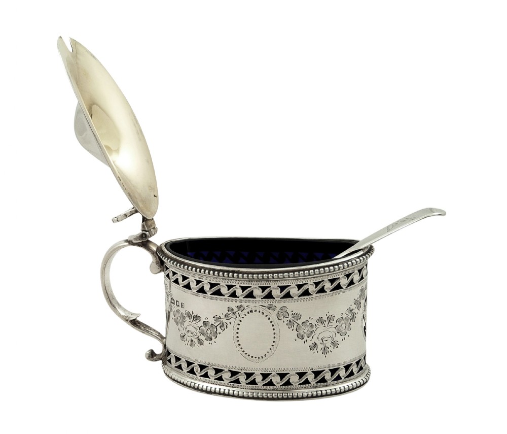 Antique Sterling Silver Mustard Pot 1919 View VII