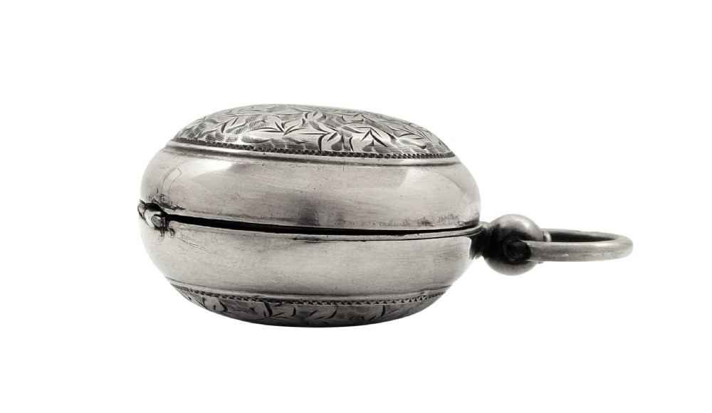 Unusual Antique Victorian Sterling Silver Full & Half Sovereign Case 1900 View VI