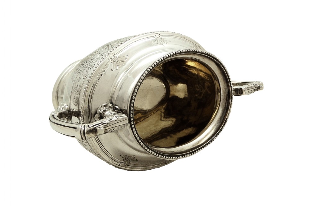 Antique Victorian Sterling Silver 2 Handle Bowl 1890 - Walker & Hall View III