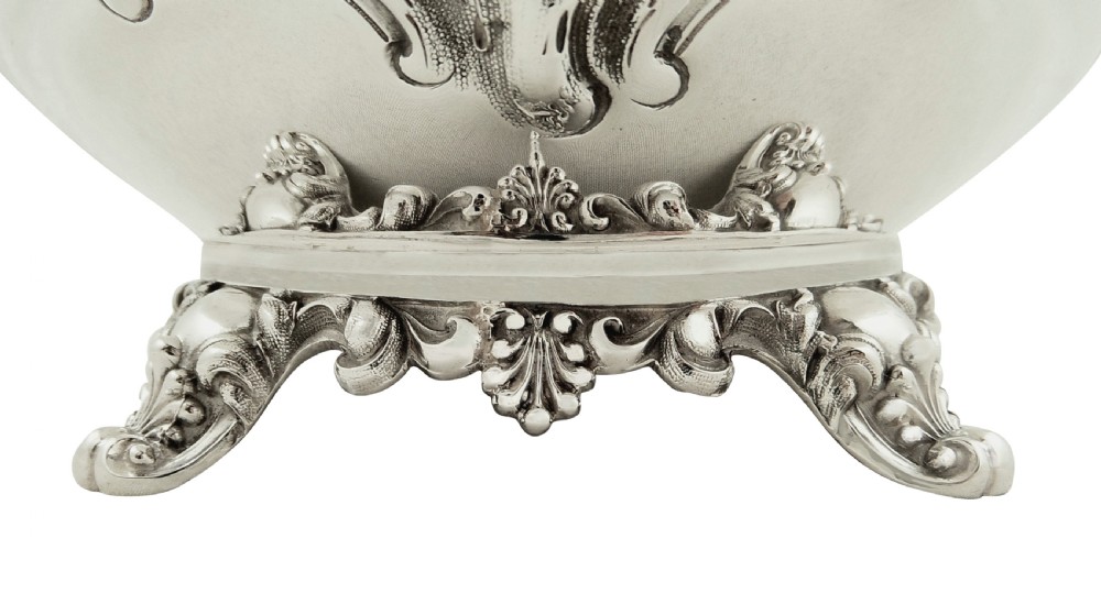 Antique Victorian Sterling Silver 2 Handle Bowl 1857 View VI