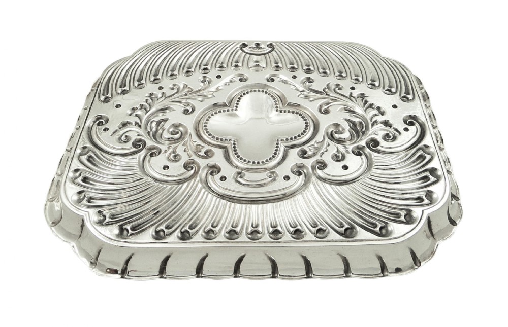 Antique Edwardian Sterling Silver Dressing Tray 1901 View VII